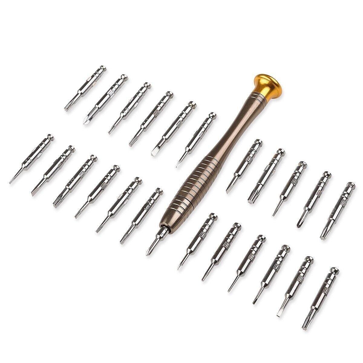 25 in 1 Precision Screwdriver Set With Leather Case