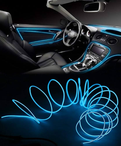 GlowSync™ LED Car Ambient Light – USB-Powered RGB Strip with App & Remote