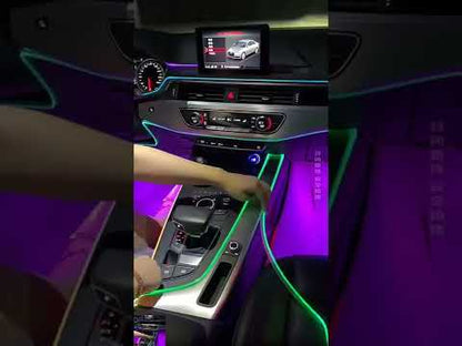 Car Dashboard Multicolor Neon Lights Strip With USB